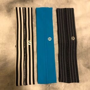 3 like new LULULEMON headbands
